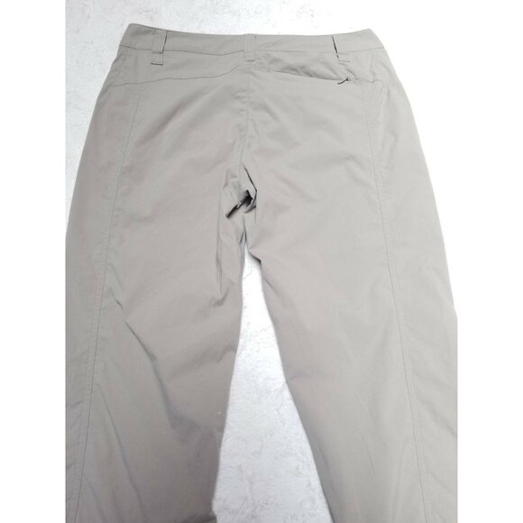 Royal Robbins Womens Straight Pants Extended Tab Button Stretch Mid-Rise 8 Gray - Picture 2 of 7